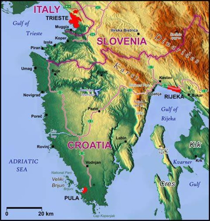 Why is Istria not in Italy?