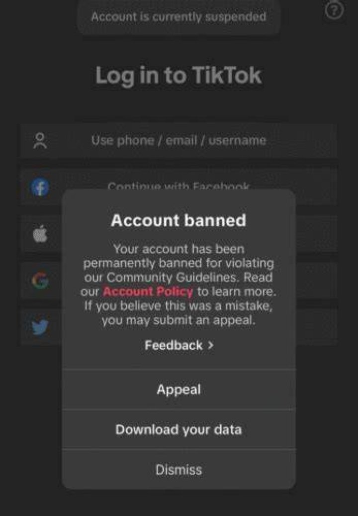 Why is my TikTok account restricted?