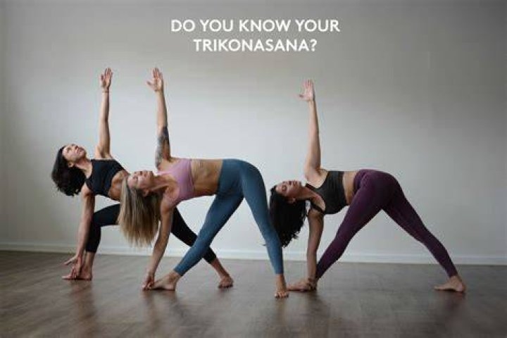 Yoga trikonasana bikram (bikram triangle) pose YouTube