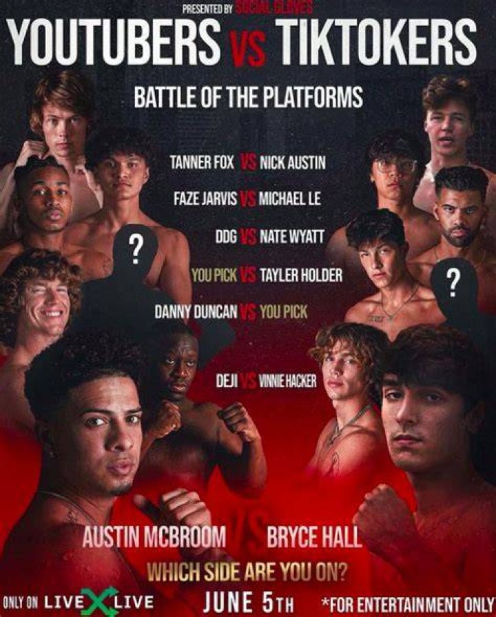 Youtube Vs Tiktok Boxing Event Official Trailer Out Now Maven Buzz